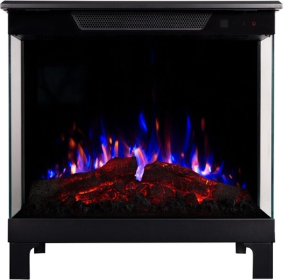 Șemineu electric 3D incorporabil Flamora, Art Flame, 197x230x120mm, 1500W, 6 culori ale flăcărilor, Termostat, 5 niveluri ale intensității flăcărilor