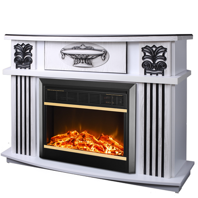 Șemineu electric Roma mini & Mars, 974x1200x318 mm, 1500W, 2 trepte de încălzire, 5 niveluri ale intensității flăcărilor, Timer