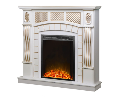 Șemineu electric Amsterdam & Miriam, Art Flame, 1120x1150x300 mm, 1500W, 2 trepte de încălzire, 5 niveluri ale intensității flăcărilor, Timer