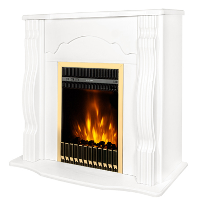 Șemineu electric Clasic & Gala gold, Art Flame, 883x950x300 mm, 2000W, Termostat, 5 niveluri ale intensității flăcărilor, Timer