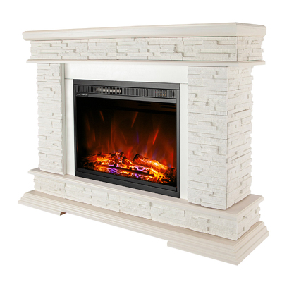 Șemineu electric Stone & Lorance color, Art Flame, 880x1180x305 mm, 1500W, 3 culori ale flăcărilor, 2 trepte de încălzire, 5 niveluri ale intensității flăcărilor