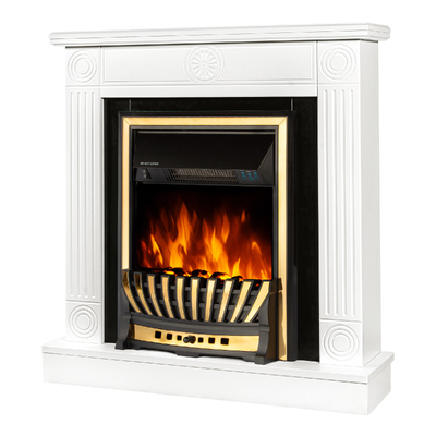 Șemineu electric Donald & Meridian, Art Flame, 865x820x250 mm, 2000W, Termostat, 5 niveluri ale intensității flăcărilor, Timer