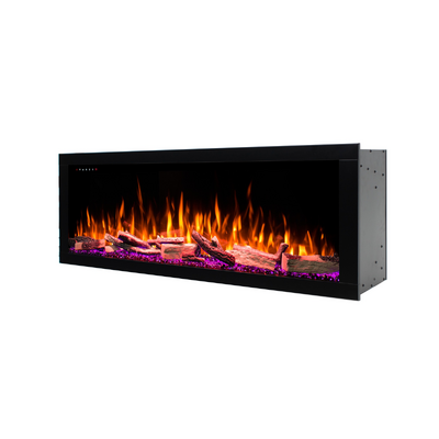  Șemineu electric incorporabil Mexico 43, Art Flame, 480x1100x250 mm, 1500W, peste 100 de combinații de culori, Termostat, Bușteni și cristale