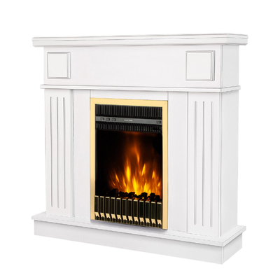 Șemineu electric Marina & Gala gold, Art Flame, 997x1034x270 mm, 2000W, Termostat, 5 niveluri ale intensității flăcărilor, Timer
