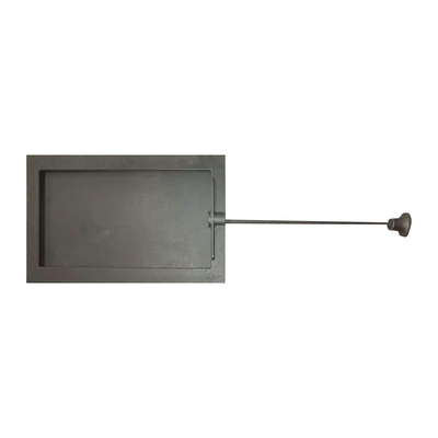 Clapetă pentru sobă Z 107, 350×210 mm, Fontă, Rezistență 700–950℃, mecanism glisant
