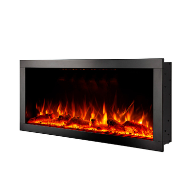 Șemineu electric de perete-incorporabil Haven 50, Art Flame, 460x1270x162 mm, 1500W, peste 100 de combinații de culori, Termostat, Bușteni și cristale
