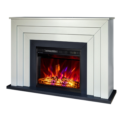 Șemineu electric Fabiano & Lorance color, Art Flame, 850x1300x300 mm, 1500W, 3 culori ale flăcărilor, 2 trepte de încălzire, 5 niveluri ale intensității flăcărilor