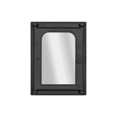 Ușă pentru sobă  K 303, 312*410 mm, Fontă,  Rezistență 700-950℃, Deschidere rotativă