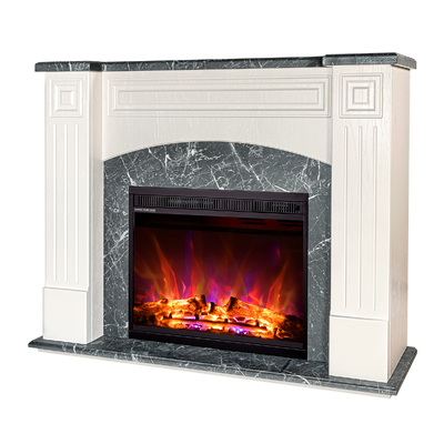 Șemineu electric Magnolia & Lorance color, 900x1150x320 mm, 1500W, 3 culori ale flăcărilor, 2 trepte de încălzire, 5 niveluri ale intensității flăcărilor