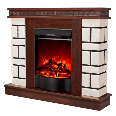 Șemineu electric Nazary mini & Corsica, 874x1080x245 mm, 1500W, 2 trepte de încălzire, 5 niveluri ale intensității flăcărilor, Buton alimentare