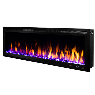 Șemineu electric de perete-incorporabil Schubert 50, 448x1271x146 mm, 1500W, peste 60 de combinații de culori, Termostat, Bușten