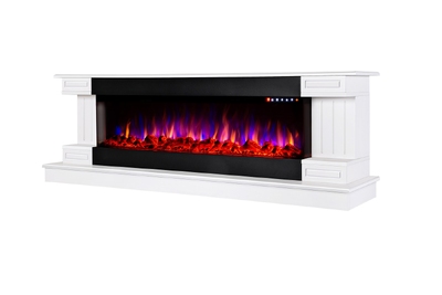 Electric fireplace Arizona & Dalas maxi, Art Flame, 603x1810x430 mm, 1500W, 30 color combinations, Thermostat, Logs and crystals