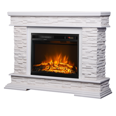 Șemineu electric Stone & Lorance color, 880x1180x305 mm, 1500W, 3 culori ale flăcărilor, 2 trepte de încălzire, 5 niveluri ale intensității flăcărilor