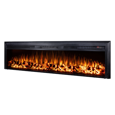 Șemineu electric incorporabil Tanzania XL, 439x1602.56x180 mm, 1500W, 10 culori ale flăcărilor, Bluetooth, 5 niveluri ale intensității flăcărilor