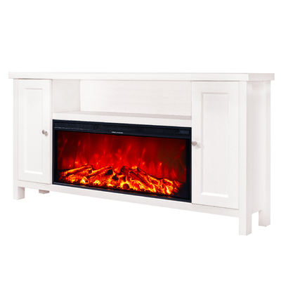 Șemineu electric Mozart & Tasmania, 750x1500x300 mm, 1500W, 2 trepte de încălzire, 5 niveluri ale intensității flăcărilor, Timer