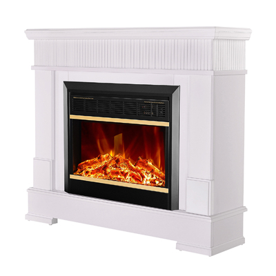 Șemineu electric Ideal & Mars, 882x1045x275 mm, 1500W, 2 trepte de încălzire, 5 niveluri ale intensității flăcărilor, Timer