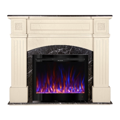 Șemineu electric Josefina & Colorado, Art Flame, 1200x1400x300 mm, 1500W, 3 culori ale flăcărilor, 5 niveluri ale intensității flăcărilor, Bușteni și cristale