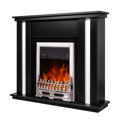 Electric fireplace Gustavo & Galileo silver, Art Flame, 950x1100x270 mm, 2000W, Thermostat, 5 flame brightness levels, Timer