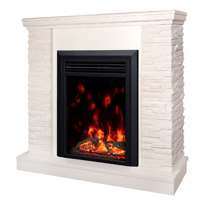 Șemineu electric Rock & Cris, Art Flame, 903x980x300 mm, 1500 W, Efect trosnet de lemne, 10 culori ale flăcărilor, Termostat, Temporizator
