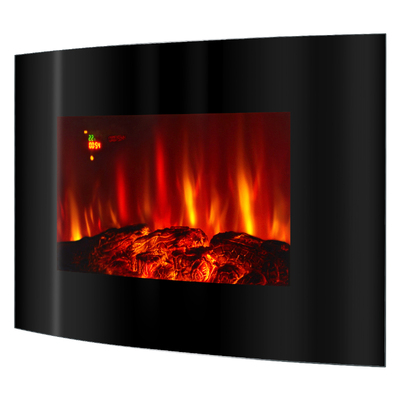 Șemineu electric de perete Carlos, Art Flame, 560x885x135 mm, 2000W, 7 culori ale flăcărilor, Termostat, 5 niveluri ale intensității flăcărilor