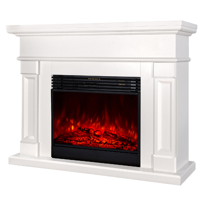 Șemineu electric Riga & Mirabella, Art Flame, 1020x1360x330 mm, 1950W, Efect trosnet de lemne, 5 niveluri ale intensității flăcărilor, Timer