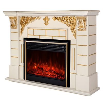 Șemineu electric Imperial & Richi, Art Flame, 1110x1450x380 mm, 1950 W, Efect trosnet de lemne, 5 niveluri ale intensității flăcărilor, Timer