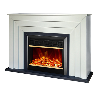 Șemineu electric Fabiano & Mars, Art Flame, 850x1300x300 mm, 1500W, 2 trepte de încălzire, 5 niveluri ale intensității flăcărilor, Timer