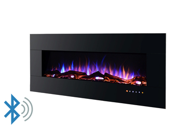 Advance recessed and wall mounted electric fireplace, Art Flame, 520x1270x112 mm, 1500W, 3 flame colors, Bluetooth, 5 flame brightness levels